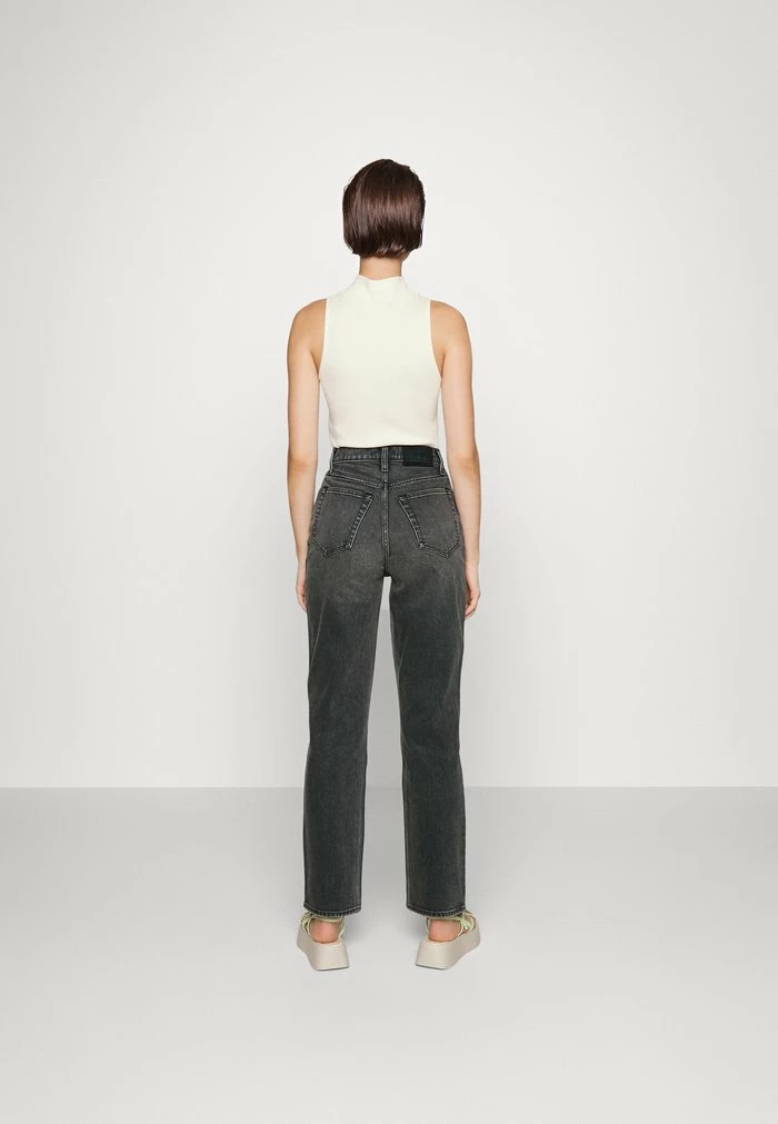 Abercrombie & Fitch CURVY 90S STRAIGHT - Straight Leg Jeans - Black 3 Abercrombie & Fitch CURVY 90S STRAIGHT - Straight Leg Jeans - Black - Image 3