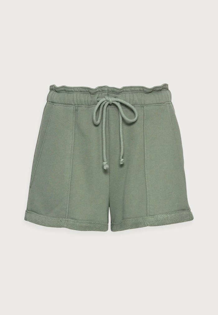 Abercrombie & Fitch PAPERBAG SHORT AGAVE - Shorts - Green Paperbag 4 Abercrombie & Fitch PAPERBAG SHORT AGAVE - Shorts - Green Paperbag - Image 4