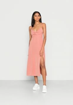 Abercrombie & Fitch TWIST FRONT - Day Dress - Red Solid