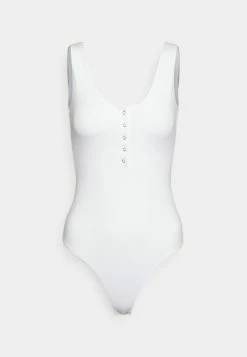 Abercrombie & Fitch BARE SMOOTHING HENLEY - Top - White