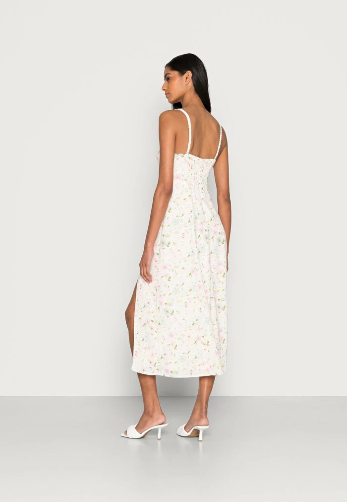Abercrombie & Fitch TWIST FRONT - Day Dress - White Floral 3 Abercrombie & Fitch TWIST FRONT - Day Dress - White Floral - Image 3