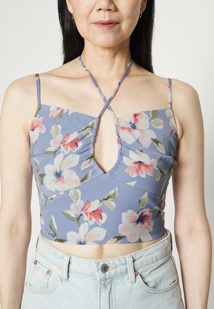 Abercrombie & Fitch BARE - Top - Blue 7 Abercrombie & Fitch BARE - Top - Blue - Image 7