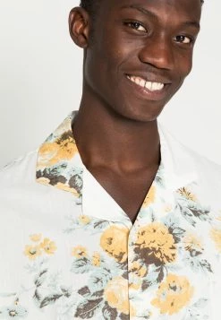 Abercrombie & Fitch Shirt - White Floral/yellow -Abercrombie & Fitch Shop 6ecb8687cfb64837880909d7b9002ea2