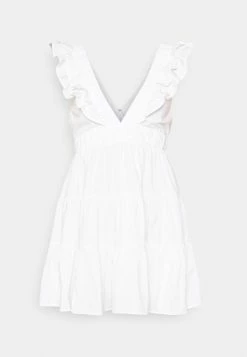 Abercrombie & Fitch EASY WAIST FASHION - Day Dress - White -Abercrombie & Fitch Shop 6efa7053a39049398cfaa570a21c7a80