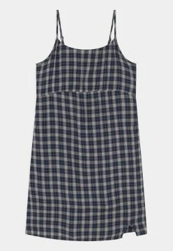 Abercrombie & Fitch BARE LAYERABLE SLIP DRESS - Day Dress - Navy