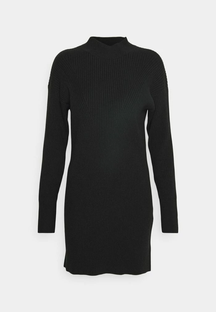 Abercrombie & Fitch MOCKNECK EASY DRESS - Jumper Dress - Black 5 Abercrombie & Fitch MOCKNECK EASY DRESS - Jumper Dress - Black - Image 5