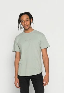 Abercrombie & Fitch CURVED SOLID UNISEX - Basic T-shirt - Green