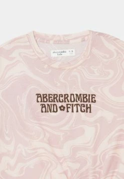 Abercrombie & Fitch KNOT FRONT TECH CORE PATTERN - Print T-shirt - Pink Marble -Abercrombie & Fitch Shop 73551ee02e5340c0bb359ece027b1129