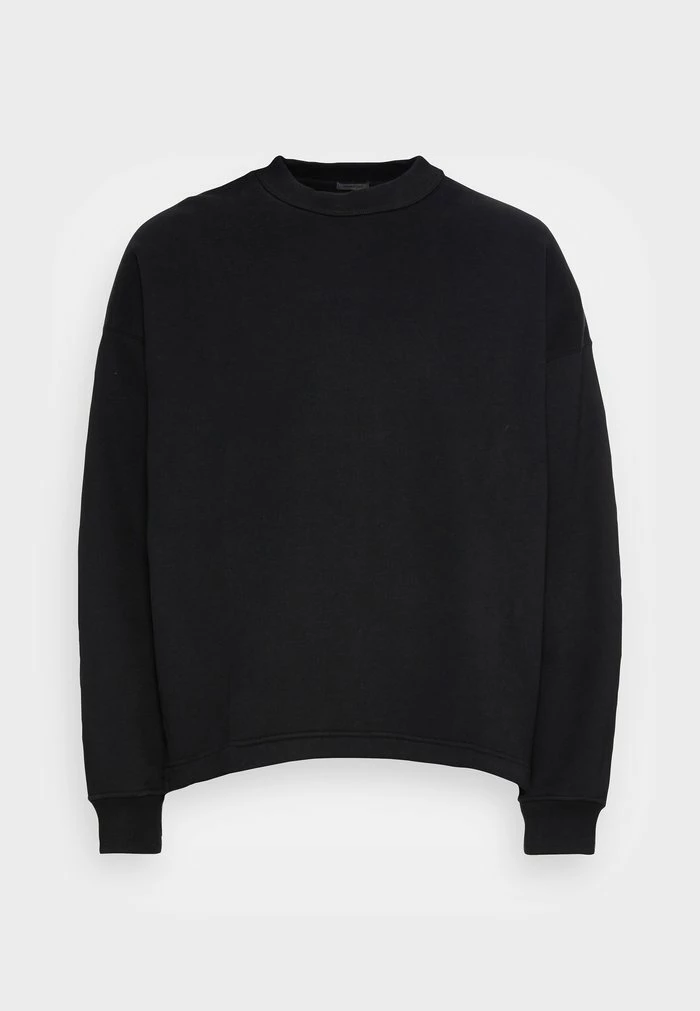 Abercrombie & Fitch ESSENTIAL OPEN HEM CREW SPRUCE - Sweatshirt - Black 1 Abercrombie & Fitch ESSENTIAL OPEN HEM CREW SPRUCE - Sweatshirt - Black