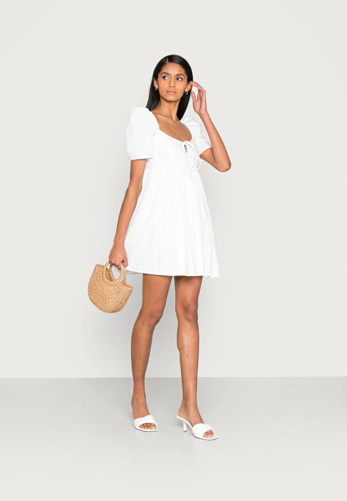Abercrombie & Fitch KEYHOLE BABYDOLL - Day Dress - White 2 Abercrombie & Fitch KEYHOLE BABYDOLL - Day Dress - White - Image 2