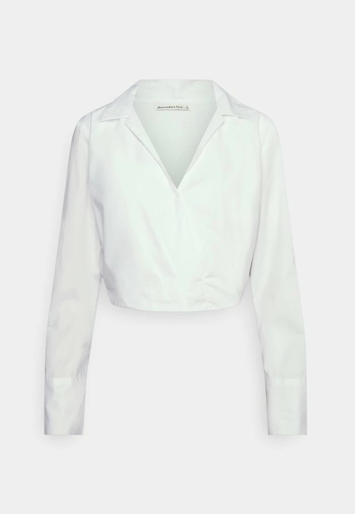 Abercrombie & Fitch WRAP FASHION SHIRT - Blouse - White 4 Abercrombie & Fitch WRAP FASHION SHIRT - Blouse - White - Image 4