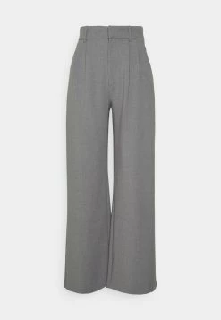 Abercrombie & Fitch TAILORED MENSWEAR WIDE LEG - Trousers - Grey -Abercrombie & Fitch Shop 780268e1dc9f4e20926b4acf0f3274c3