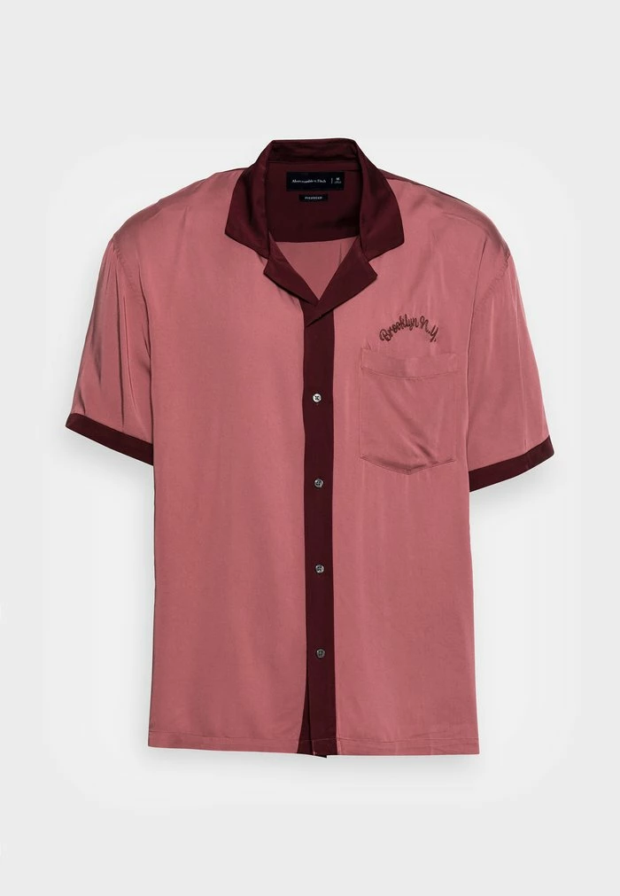 Abercrombie & Fitch BOWLING SHIRT - Shirt - Burgundy 4 Abercrombie & Fitch BOWLING SHIRT - Shirt - Burgundy - Image 4