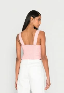 Abercrombie & Fitch BARE CORSET SET TOP - Blouse - Quartz Pink -Abercrombie & Fitch Shop 7a4baac980284a8a906dad877b08382b