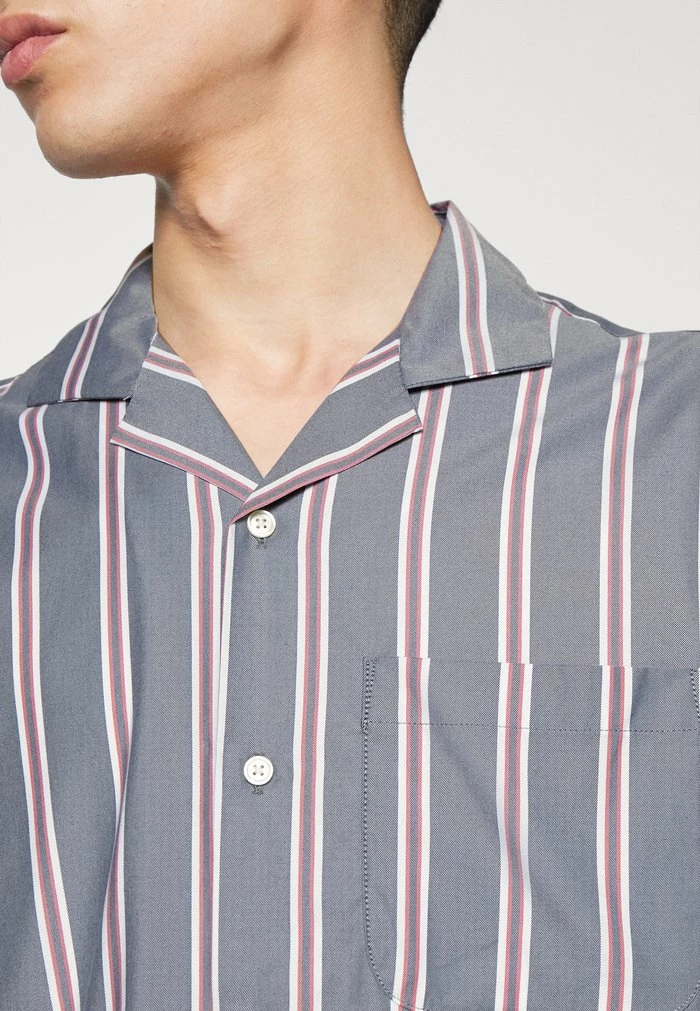 Abercrombie & Fitch Shirt - Navy Stripe 6 Abercrombie & Fitch Shirt - Navy Stripe - Image 6