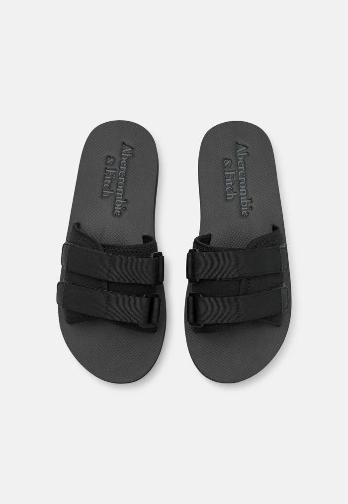 Abercrombie & Fitch GORP SLIDE - Mules - Black 4 Abercrombie & Fitch GORP SLIDE - Mules - Black - Image 4