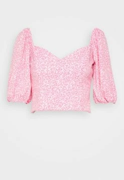 Abercrombie & Fitch CORSET SCOOP - Blouse - Pink