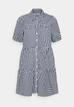 Abercrombie & Fitch SHIRTDRESS - Shirt Dress - Blue -Abercrombie & Fitch Shop 7c8d74a822d249c4bf62e91defc62538