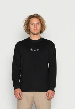 Abercrombie & Fitch OVERSIZED SCRIPT - Long Sleeved Top - Black