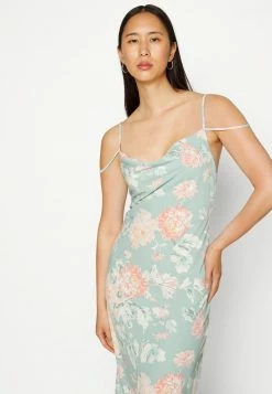 Abercrombie & Fitch COWL NECK MAXI - Occasion Wear - Green -Abercrombie & Fitch Shop 7eb027a473e94cd5aae6fb75027ff16b