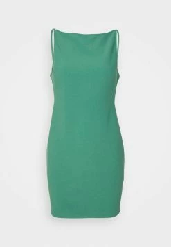 Abercrombie & Fitch Day Dress - Green Solid