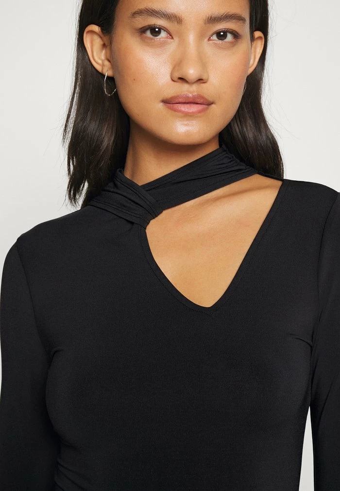 Abercrombie & Fitch DRAPED CUTOUT - Long Sleeved Top - Black 5 Abercrombie & Fitch DRAPED CUTOUT - Long Sleeved Top - Black - Image 5