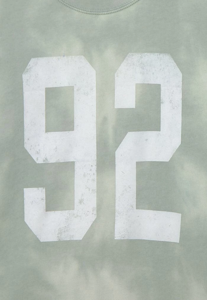 Abercrombie & Fitch CHAIN OVERSIZED DAD CREW - Sweatshirt - Green 3 Abercrombie & Fitch CHAIN OVERSIZED DAD CREW - Sweatshirt - Green - Image 3