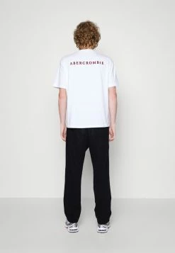 Abercrombie & Fitch LARGE SCALE STRAIGHT LEG - Tracksuit Bottoms - Casual Black -Abercrombie & Fitch Shop 821b1d3b32694d8c838c9a10fda38cf0