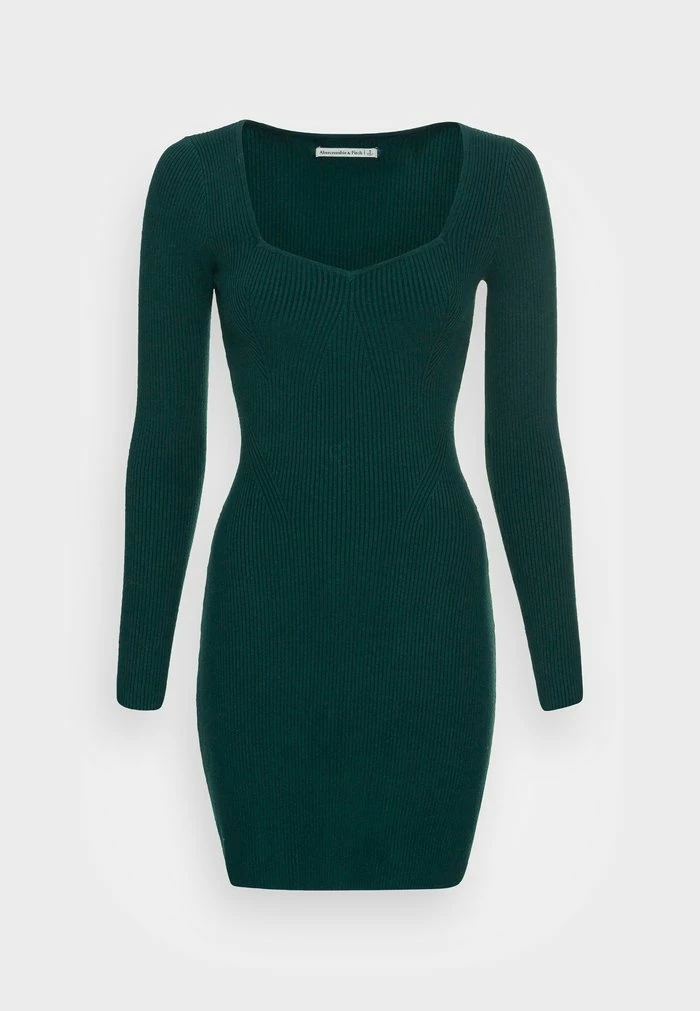Abercrombie & Fitch PARTY PORTRAIT NECK - Jumper Dress - Green 4 Abercrombie & Fitch PARTY PORTRAIT NECK - Jumper Dress - Green - Image 4