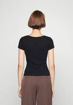 Abercrombie & Fitch ICON HENLEY - Basic T-shirt - Black Beauty -Abercrombie & Fitch Shop 826e60009afe4d8da3941ba737751d57