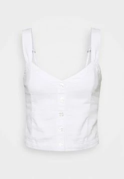 Abercrombie & Fitch PLEATED WIDE STRAP BUTTON THRU - Top - White 8 Abercrombie & Fitch PLEATED WIDE STRAP BUTTON THRU - Top - White -Abercrombie & Fitch Shop 8288ba34e286425f802cc22cff2d3c5c