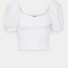 Abercrombie & Fitch SMOCKED - Blouse - White