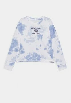 Abercrombie & Fitch LOGO - Long Sleeved Top - White/pink