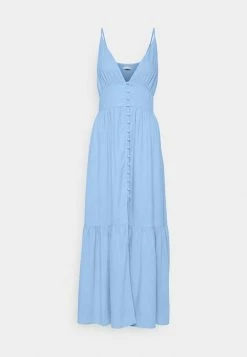 Abercrombie & Fitch PLUNGE DRESS - Maxi Dress - Della Robbia Blue -Abercrombie & Fitch Shop 850f77dc6d884792aaa3f7a30807a704