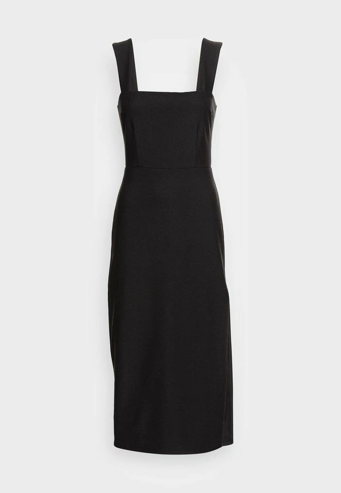 Abercrombie & Fitch WIDE STRAP MIDI DRESS - Jersey Dress - Black 4 Abercrombie & Fitch WIDE STRAP MIDI DRESS - Jersey Dress - Black - Image 4