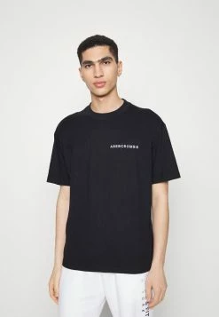 Abercrombie & Fitch TREND LOGO - Print T-shirt - Navy