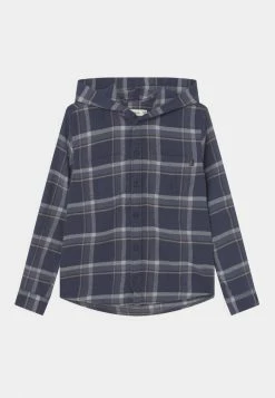 Abercrombie & Fitch HOODED - Shirt - Blue