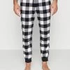Abercrombie & Fitch SLEEP JOGGER - Pyjama Bottoms - Black