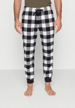 Abercrombie & Fitch SLEEP JOGGER - Pyjama Bottoms - Black