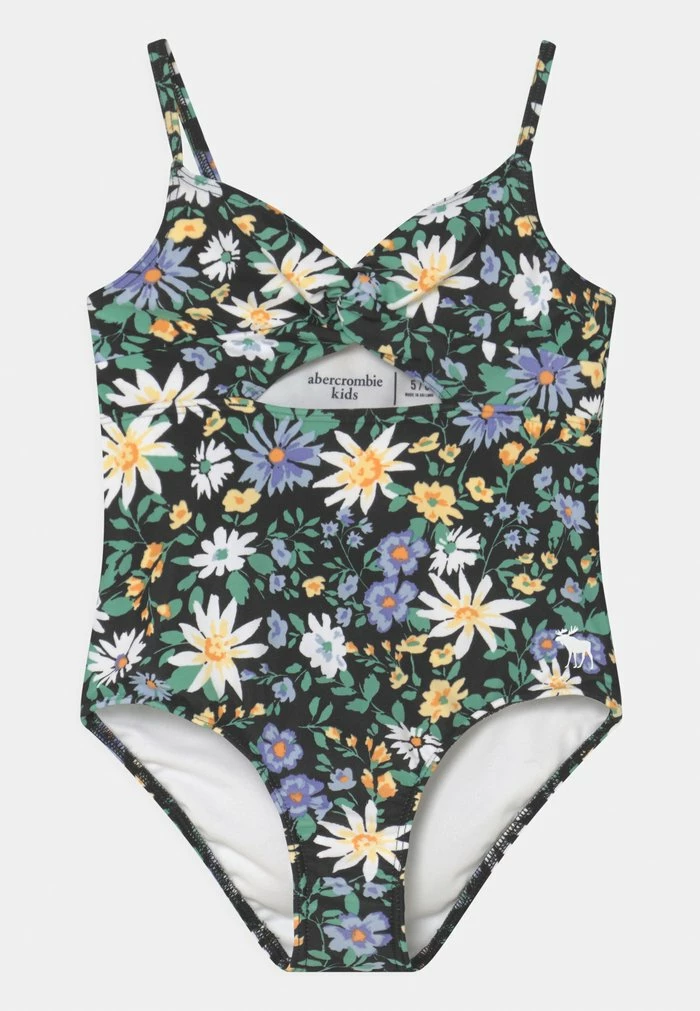 Abercrombie & Fitch TWIST FRONT - Swimsuit - Black 1 Abercrombie & Fitch TWIST FRONT - Swimsuit - Black