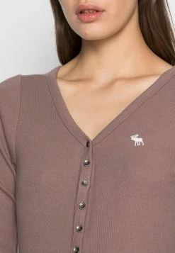 Abercrombie & Fitch Long Sleeved Top - Brown -Abercrombie & Fitch Shop 8684df5aa5f04f8e9aee2211d0b88da2