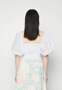 Abercrombie & Fitch BARE ASYM FASHION - Blouse - White -Abercrombie & Fitch Shop 868be7a605df41f5a41813d39e06b1e1