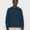 Abercrombie & Fitch ESSENTIAL SOLID CREW - Jumper - Navy