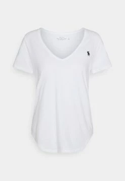 Abercrombie & Fitch VNECK 3 PACK - Basic T-shirt - Black/ White/ Navy -Abercrombie & Fitch Shop 86c1e9b940124898b2d692ecdb460521