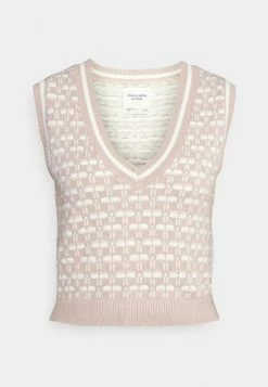 Abercrombie & Fitch Jumper - Cappuccino Broken Checkerboard 12 Abercrombie & Fitch Jumper - Cappuccino Broken Checkerboard -Abercrombie & Fitch Shop 86e8ceb45bf64d05a52a07625e70f228