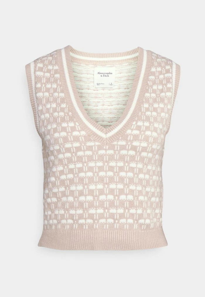 Abercrombie & Fitch Jumper - Cappuccino Broken Checkerboard 6 Abercrombie & Fitch Jumper - Cappuccino Broken Checkerboard - Image 6