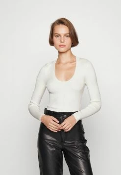 Abercrombie & Fitch SCOOP NECK LONG SLEEVE - Jumper - Jet Stream