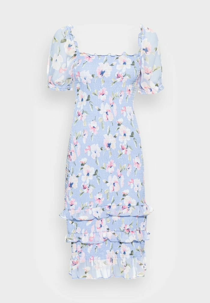 Abercrombie & Fitch BARE DRESS - Shift Dress - Blue Floral 4 Abercrombie & Fitch BARE DRESS - Shift Dress - Blue Floral - Image 4