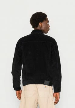 Abercrombie & Fitch TRUCKER COLLAR - Summer Jacket - Black -Abercrombie & Fitch Shop 88929d7ac7df4493992a0d12356a745d