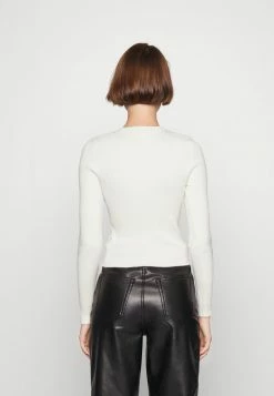 Abercrombie & Fitch SCOOP NECK LONG SLEEVE - Jumper - Jet Stream -Abercrombie & Fitch Shop 88c318767156467badad5748e3b754de